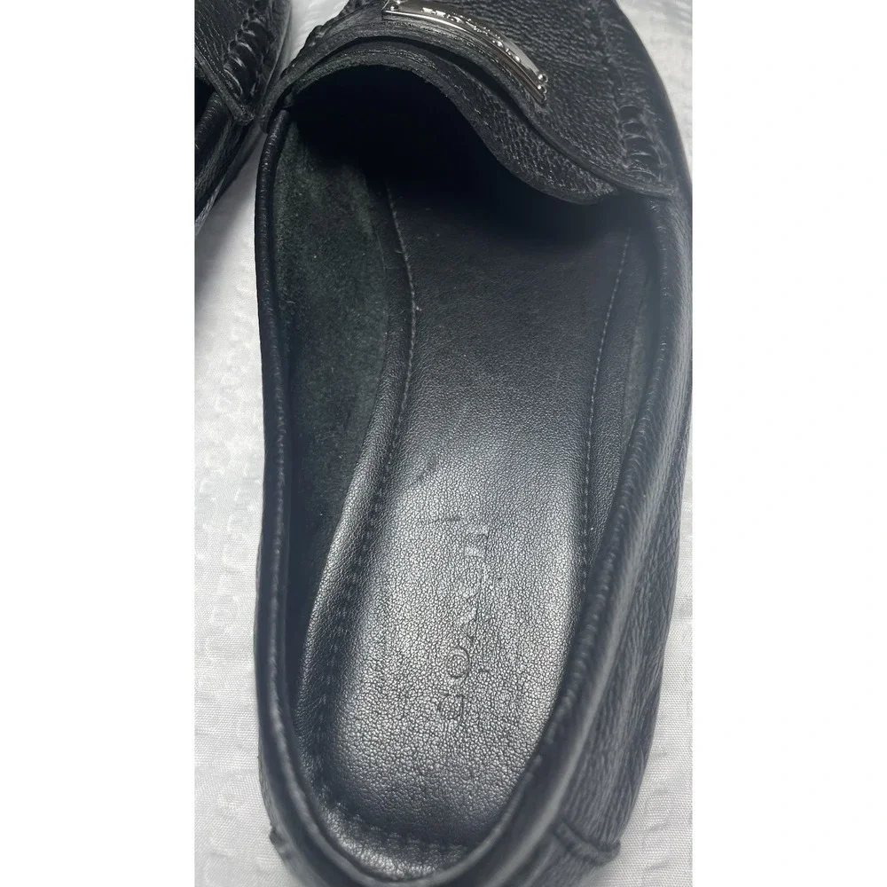 COACH Fredrica Black Leather Loafer Flats Women's sz 8B Shoes Very Little Wear - Picture 7 of 10